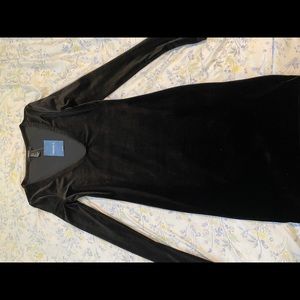 Forever 21 Deep V-neck Bodycon Suede Dress